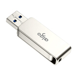 爱国者（aigo）64GB USB3.0 U盘 U330金属旋转系列 银色 快速传输