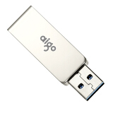 爱国者（aigo）64GB USB3.0 U盘 U330金属旋转系列 银色 快速...