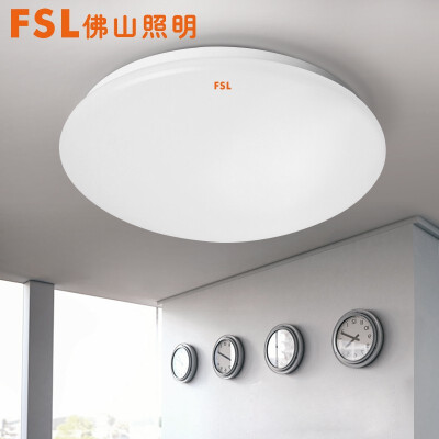 佛山照明（FSL）led吸顶灯 圆形白光 全白 25W