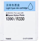 爱普生（Epson）T0855(T1225) 淡青色墨盒 C13T122580（...