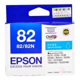 爱普生（EPSON）T0822 青色墨盒(适用R270/R290/R390/RX...