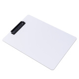 得力(deli)A4书写板夹 金属强力夹塑料文件夹 多功能写字垫板 64502白...