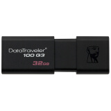 金士顿（Kingston）32GB USB3.0 U盘 DT100G3 黑色 滑盖设计 时尚便利