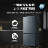 美的(Midea)513升变频一级能效十字双开门家用冰箱智能家电风冷无霜BCD-513WTPZM(E)温湿精控养鲜