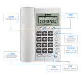 步步高（BBK）电话机座机 固定电话 办公家用 经久耐用 座式壁挂式双用 HCD6082雅蓝 HCD007（6082）TSD