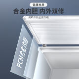 澳柯玛(AUCMA)208升家用商用冷藏冷冻转换冰柜 单温节能顶开小冷柜 一级能...