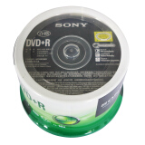 索尼（SONY）空白光盘CD-R/DVD+R空白光盘刻录碟 50片桶装 DVD+R 