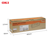 OKI C833dnl 黑色墨粉粉仓碳粉粉盒 打印量10000页 货号46443112