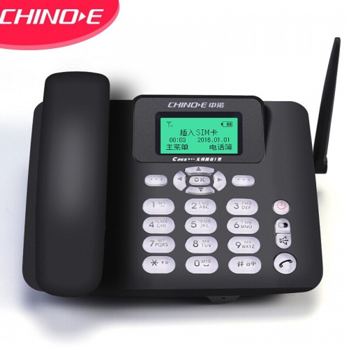 中诺 无线固话 CDMA电信2G网 插卡电话机 兼容2G3G4G手机SIM卡 家用办公移动座机 C265电信版黑色HWCD6238(1)