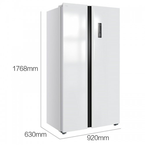 TCL 518升风冷无霜对开门双开门电冰箱 AAT负离子养鲜 隐形电脑控温 纤薄机身（芭蕾白）R518V3-S