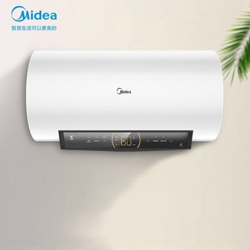 美的（Midea）初见套系60升电热水器2100W速热高温健康洗 一级变频 专利无缝内胆智能家电F6021-JA1(HEY)