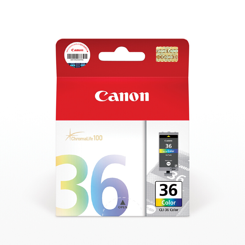 佳能（Canon）CLI-36墨盒彩色标准容量装（适用TR150）打印页数：260（TR150A4文档）