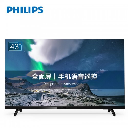 飞利浦（PHILIPS）43英寸 全面屏 全高清  AI语音 8G 网络智能平板液晶电视43PFF6395