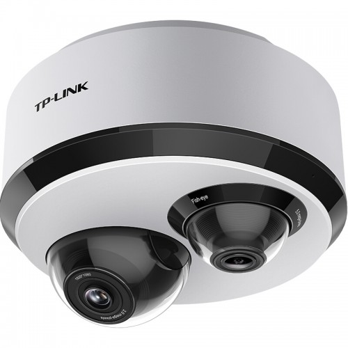 TP-LINK 500万高清双摄监控摄像头 360度全景特写无线网络摄像机 双向语音wifi手机远程 TL-IPC55T2