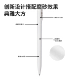 纽赛(NUSIGN)中性笔 转动出芯 黑色签字笔 磨砂轻手感 碳素水笔 0.5m...