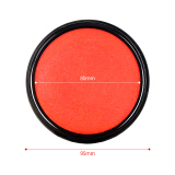 西玛（SIMAA) 秒干印台印泥红色 φ95mm圆形塑壳 财务印章印台专用9804