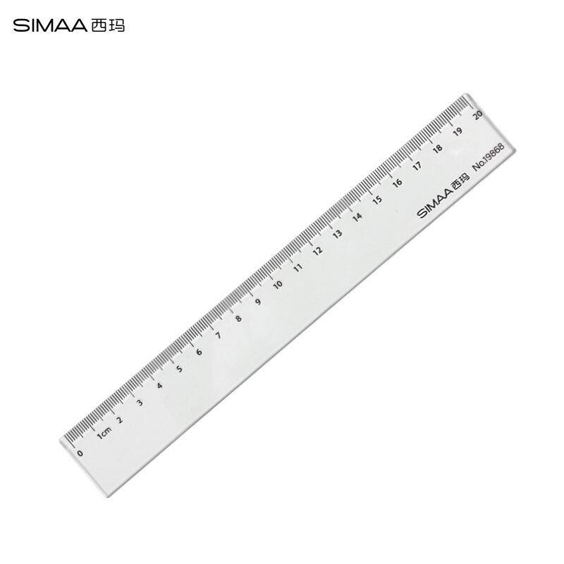 西玛(SIMAA)20cm办公尺子 绘图直尺19868