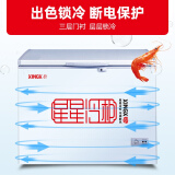 星星（XINGX） 219升 商用家用单温单箱冰柜 冷藏冷冻转换冷柜 顶开门 B...