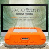 雷孜LaCie 2TB USB3.0 移动硬盘 Rugged Mini 2.5英...