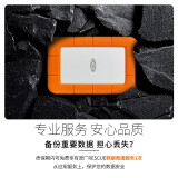 雷孜LaCie 1TB Type-C/USB3.1 移动硬盘 Rugged 2.5英寸 便携三防 希捷高端品牌