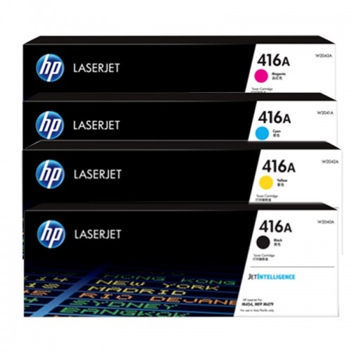 惠普（HP）硒鼓 适用于454dw/479系列/480f 硒鼓墨盒耗材 416A四色w2040-3a套装