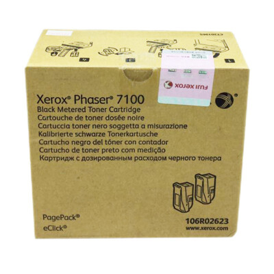 富士施乐 106R02623黑色两支装双包装墨粉盒 使用Phaser 7100