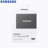 三星（SAMSUNG） 1TB Type-c USB 3.2 移动硬盘 T7 灰...