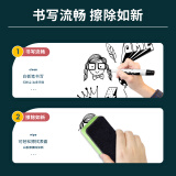 得力(deli)60*90cm家用软磁铁自粘白板贴可擦写贴纸画板 涂鸦自粘墙纸壁纸家装背景墙装饰贴 8716