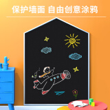 得力(deli)45*100cm家用软磁铁磁性自粘白板贴可擦写字板画板/黑板涂鸦墙贴纸儿童房装饰贴 含背胶 白板50000