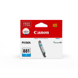 佳能（Canon）CLI-881C原装墨盒青色标准容量（适用TS8380）打印页数：250（TS8380A4文档）
