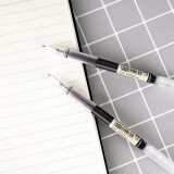 白雪(snowhite)直液笔0.5mm 速干中性笔 水笔签字笔巨能写全针管走珠笔 黑色 12支/盒T16