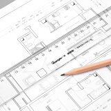 广博(Guangbo)40cm办公测量通用直尺 办公用品 CB5663