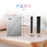 西部数据(WD) 4TB 移动硬盘 Type-C My Passport Ult...