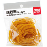 得力（deli） 3218 橡皮筋 橡胶圈 乳胶圈 牛皮筋 办公用品 1包