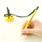 晨光（M&G）微笑台笔 笔座可黏贴中性笔签字笔水性笔 黑色 AGP16103 子弹头 0.5mm 12支装