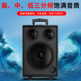 索爱（soaiy）SA-T5 15英寸大功率重低音音响 移动户外蓝牙拉杆音箱