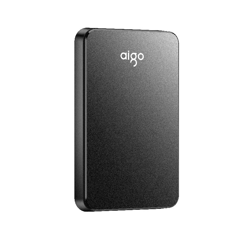 爱国者 (aigo) 1TB USB3.0 移动硬盘 HD809 黑色 稳定高速传输 简约设计