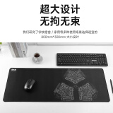 联想（Lenovo）异能者鼠标垫 耐磨防滑大号办公桌笔记本电脑垫子 可水洗 ZD...