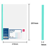 得力（deli）A4抽杆文件夹 63105/背宽9mm-10个装