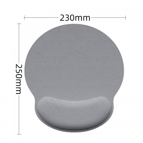 裕合联 护腕鼠标垫大号顺滑游戏电竞带手托腕托加厚家用便携办公桌垫耐磨纯色3D 椭圆形 深空灰