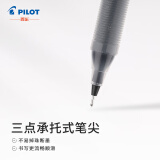 百乐（PILOT）BL-P50/P500针管签字笔水笔中性笔签字笔 黑色 0.5mm 12支装