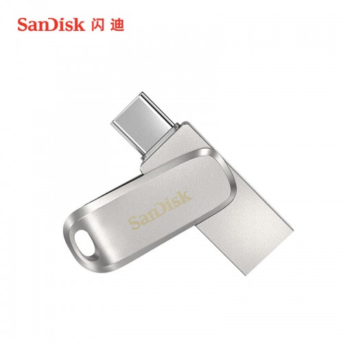 闪迪(SanDisk) 1TB Type-C USB3.2 手机电脑U盘DDC4 读速 400MB/s 全金属双接口 大容量加密 办公多功能优盘