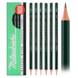 uni三菱铅笔9800素描绘图设计铅笔学生书写黑铅木杆铅笔12支装 2H 12支/盒