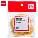 得力(deli)30g袋装橡皮筋/橡胶圈 高弹力不易断 财务办公用品 3218